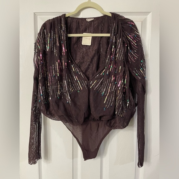 Free People Tops - Free People Lace Bodysuit